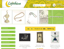 Tablet Screenshot of lojinha.net